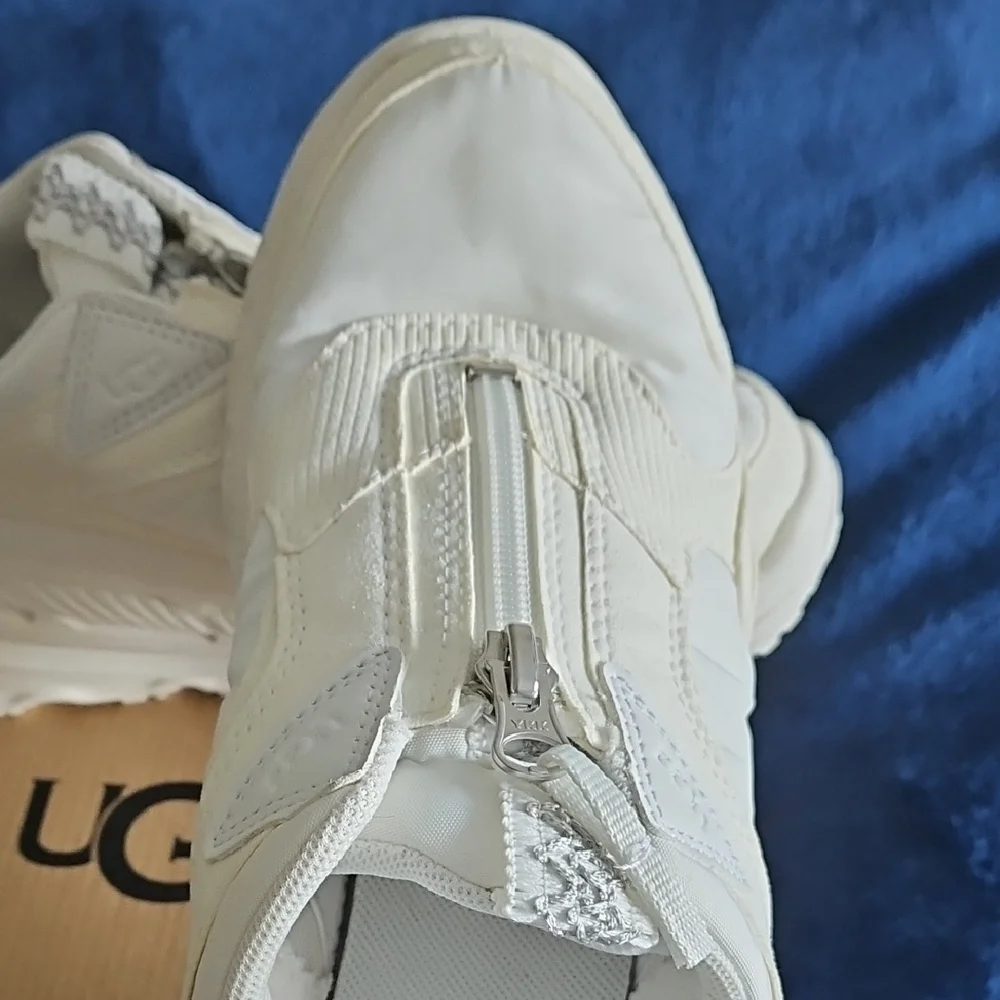 UGG CA805 Women's White/Cream Zip Sneakers - Picture 9 of 16
